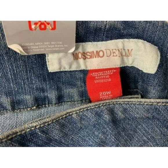 Mossimo Size 20W Women Jean Lowest Rise Straight Through Hip Thigh Trous… - Picture 2 of 3